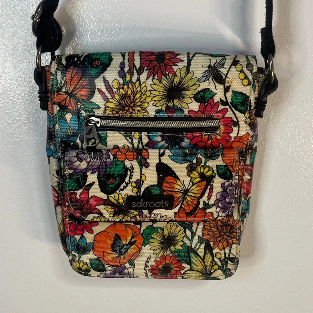 Sakroots Multicolor Floral Crossbody Bag - Picture 1 of 15